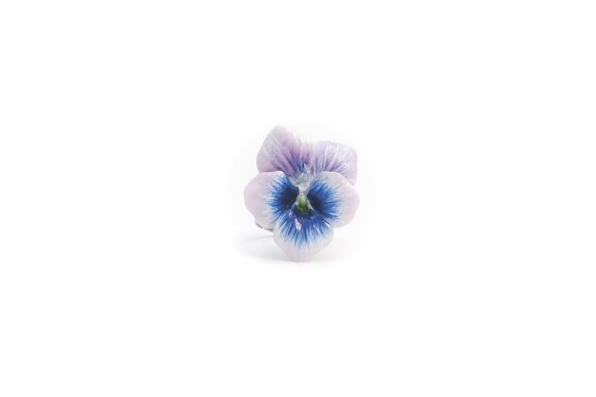 Anello con viola del pensiero viola