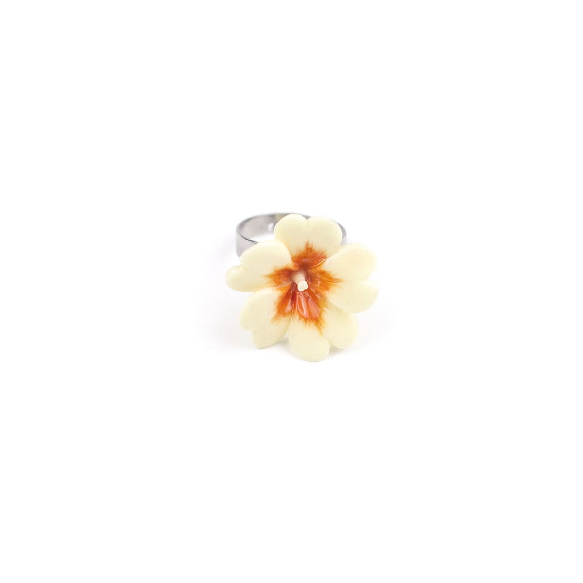 Anello con primula gialla
