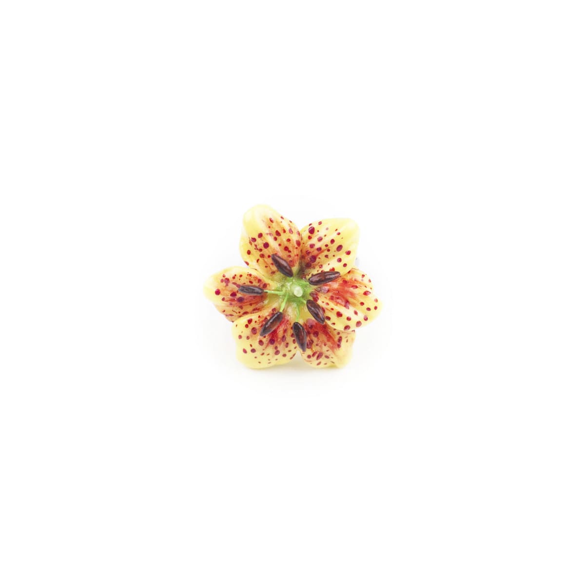 Anello con giglio giallo