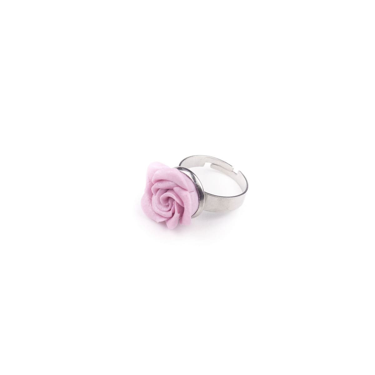 Anello con rosa rosa