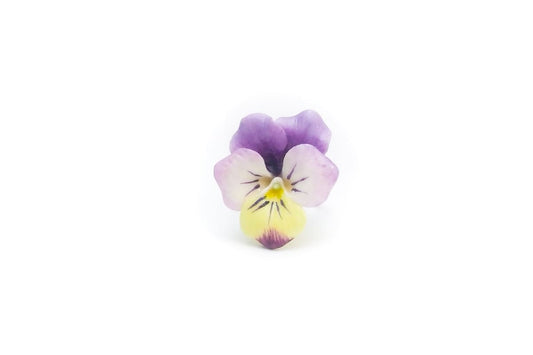 Anello con viola del pensiero lilla