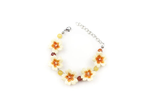 Bracciale con primule gialle