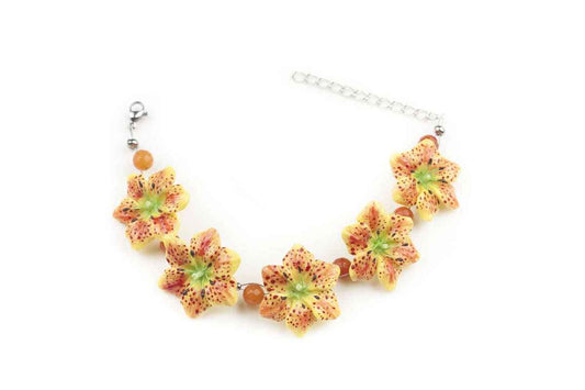 Bracciale con gigli gialli