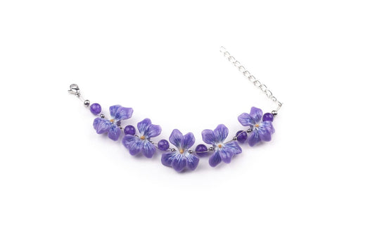 Bracciale con violette
