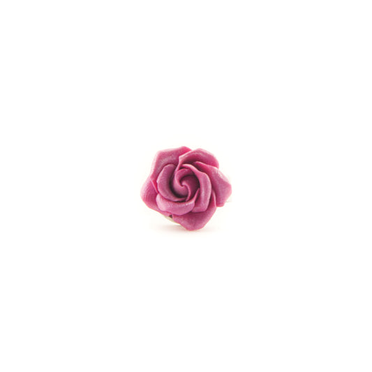 Anello con rosa fucsia